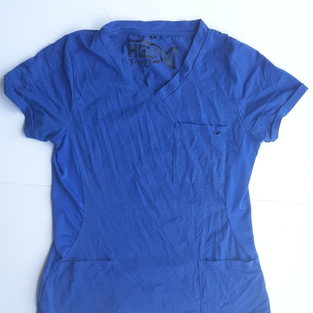 Benefit blue Scrub Top Nursing